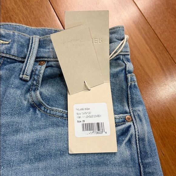 NWT MOTHER Women's The Lasso Sneak Wide Leg Jeans Size 29 - Picture 13 of 14